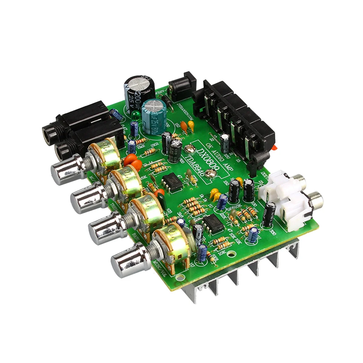 DC 12V 40W+40W Stereo Audio Amplifier Board Digital Microphone Amplifier with Tone Control Speaker AMP