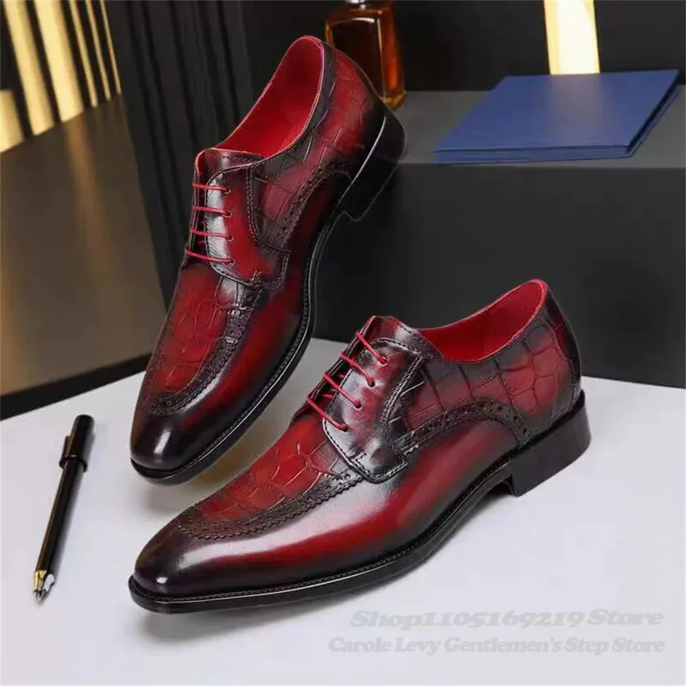 2025 صيف جديد البريطاني الرجال جلد طبيعي حذاء رسمي أشار تو عبر التعادل اللون حظر منخفضة أعلى مأدبة فستان الأحذية #3