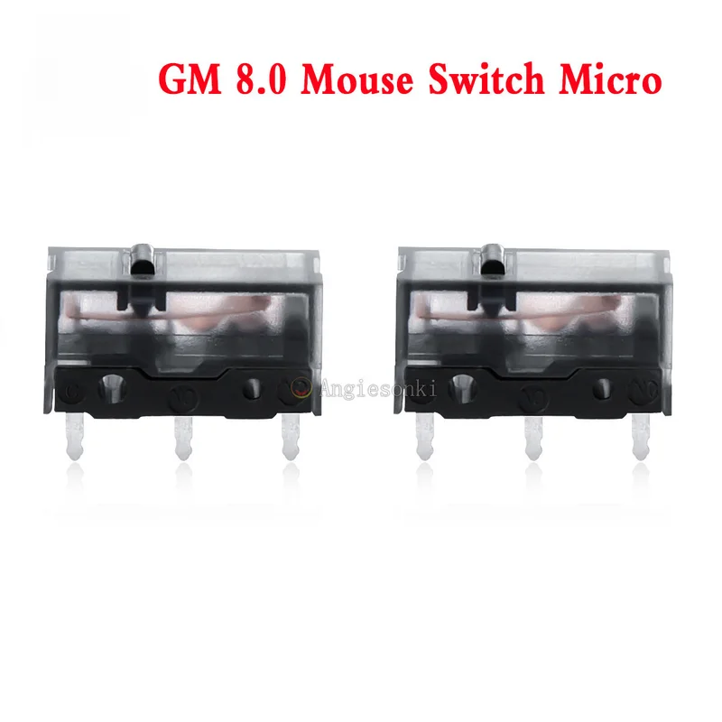 PP+ 2 PACK GM 8.0 Black Micro Switch for Kailh Gaming Mouse Button 80 Million Clicks