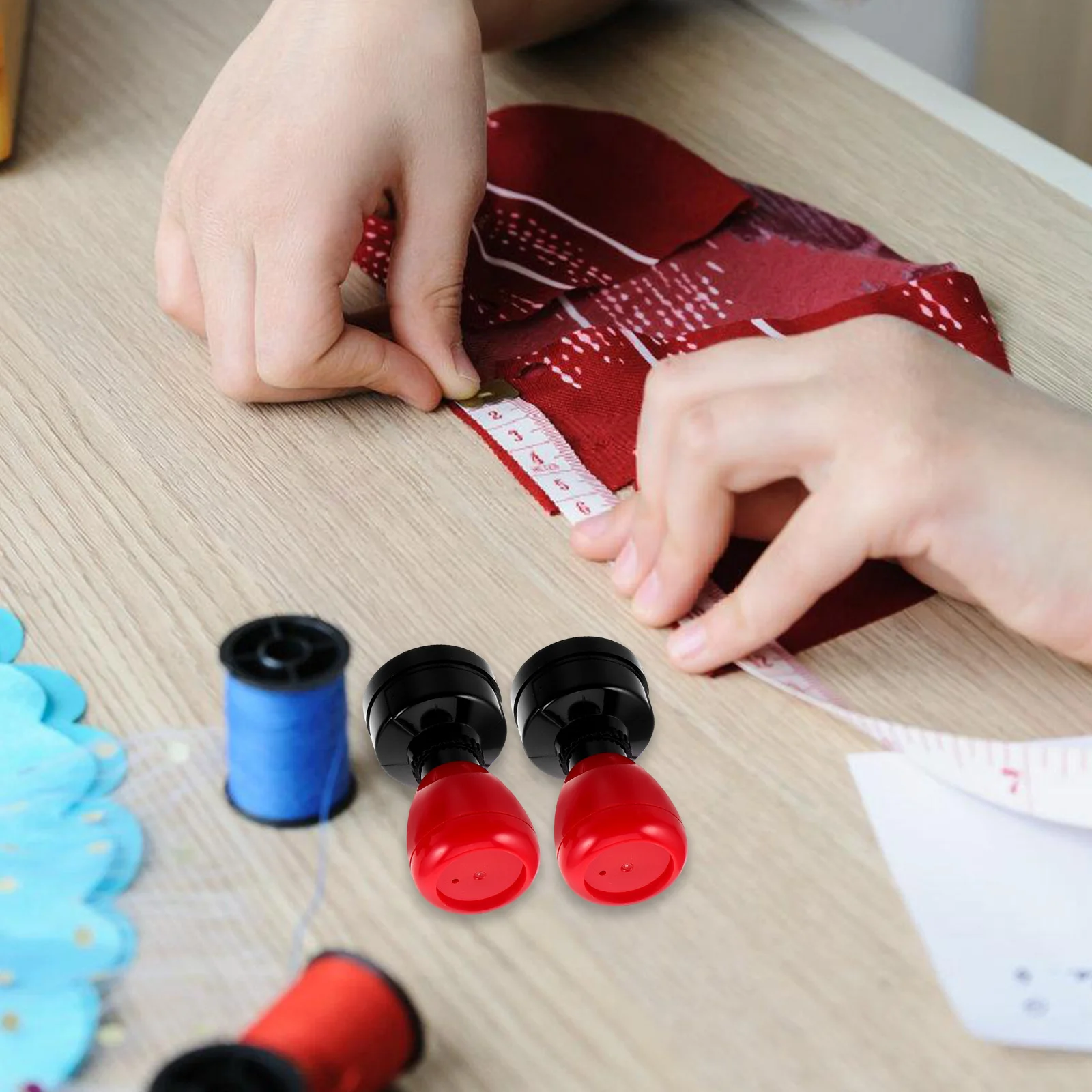 

3Sets Plastic Stamp Round Photosensitive Pad Colorful Handle DIY Seal Making Supplies Durable Stamp Making Mat