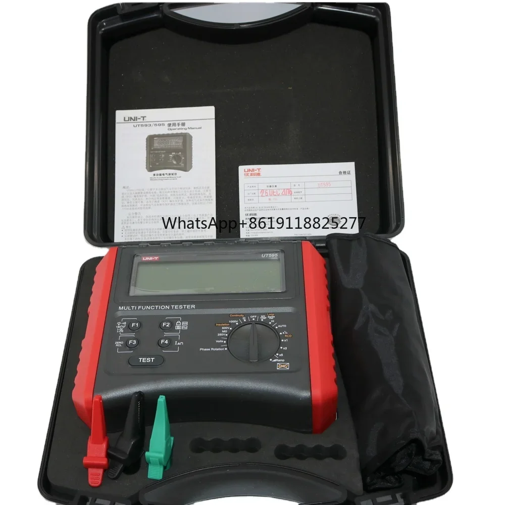 UT595 Multifunction Loop Testers Earth Ground Line Loop Impedance Tester Insulation Resistance Meter w/RCD Protection