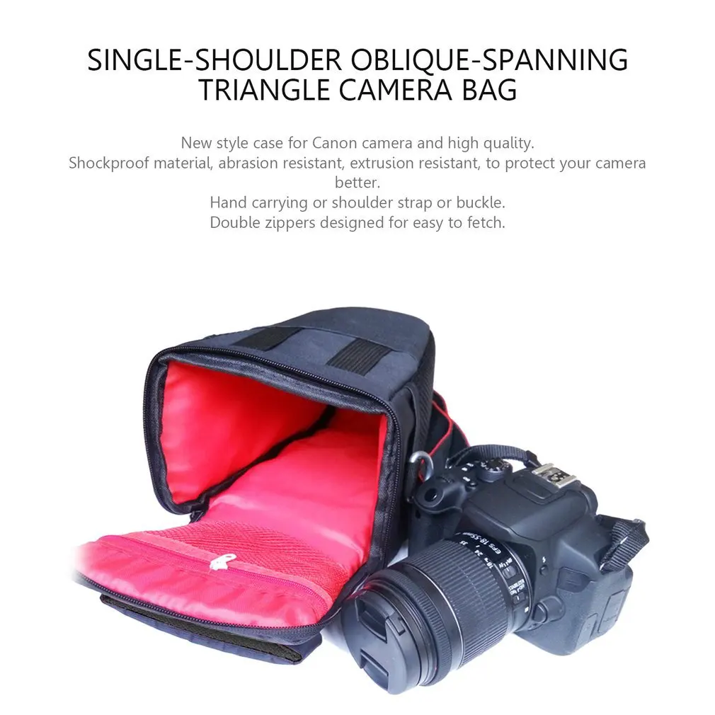 DSLR Camera Bag For Canon EOS 4000D M50 M6 200D 1300D 1200D 1500D 77D 800D Camera Case Shoulder Bag Soft Padded Backpack Hot