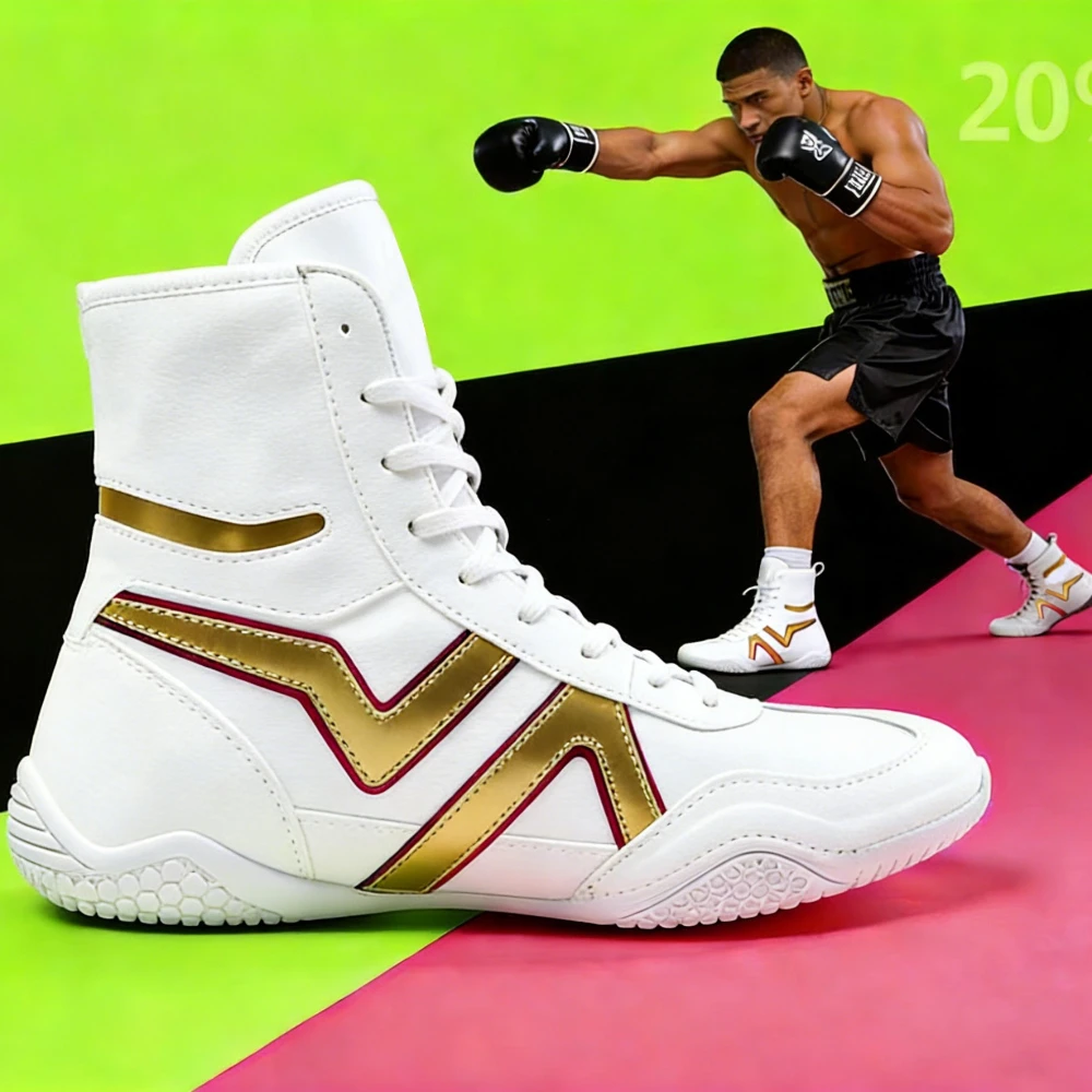New Style Couples Boxing Sneakers Non Slip Wrestling Fighting Shoes Shock-Absorbant Combat Sneakers Boxing Fighting Boots