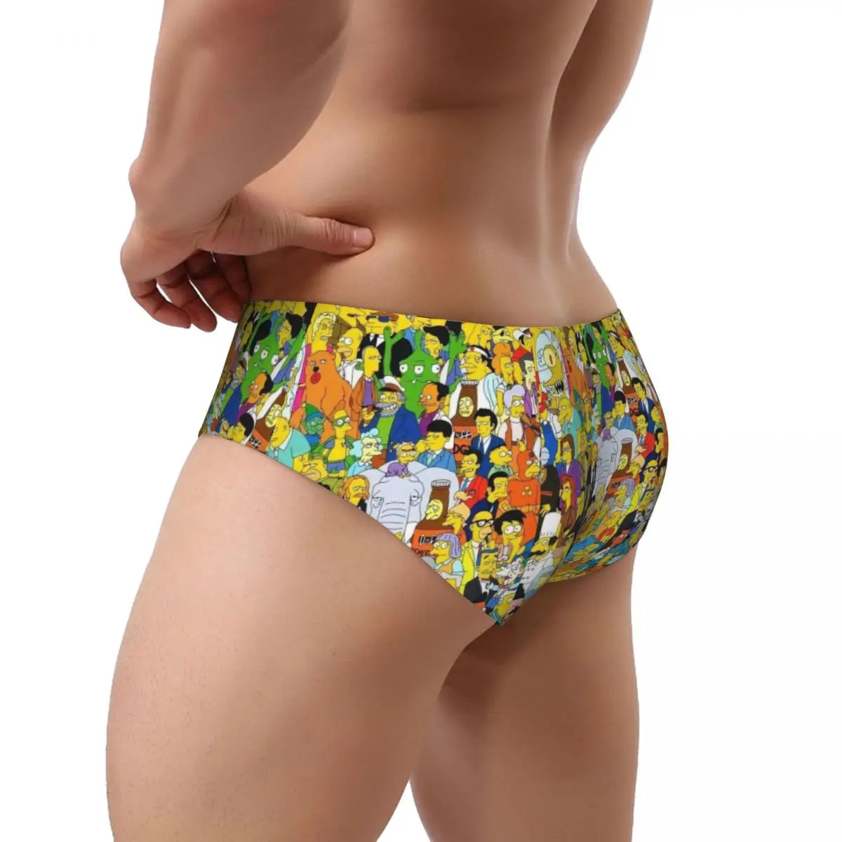 Custom Men Anime Simpsons Men Brief Panties Male Comfort Underwear Underpants