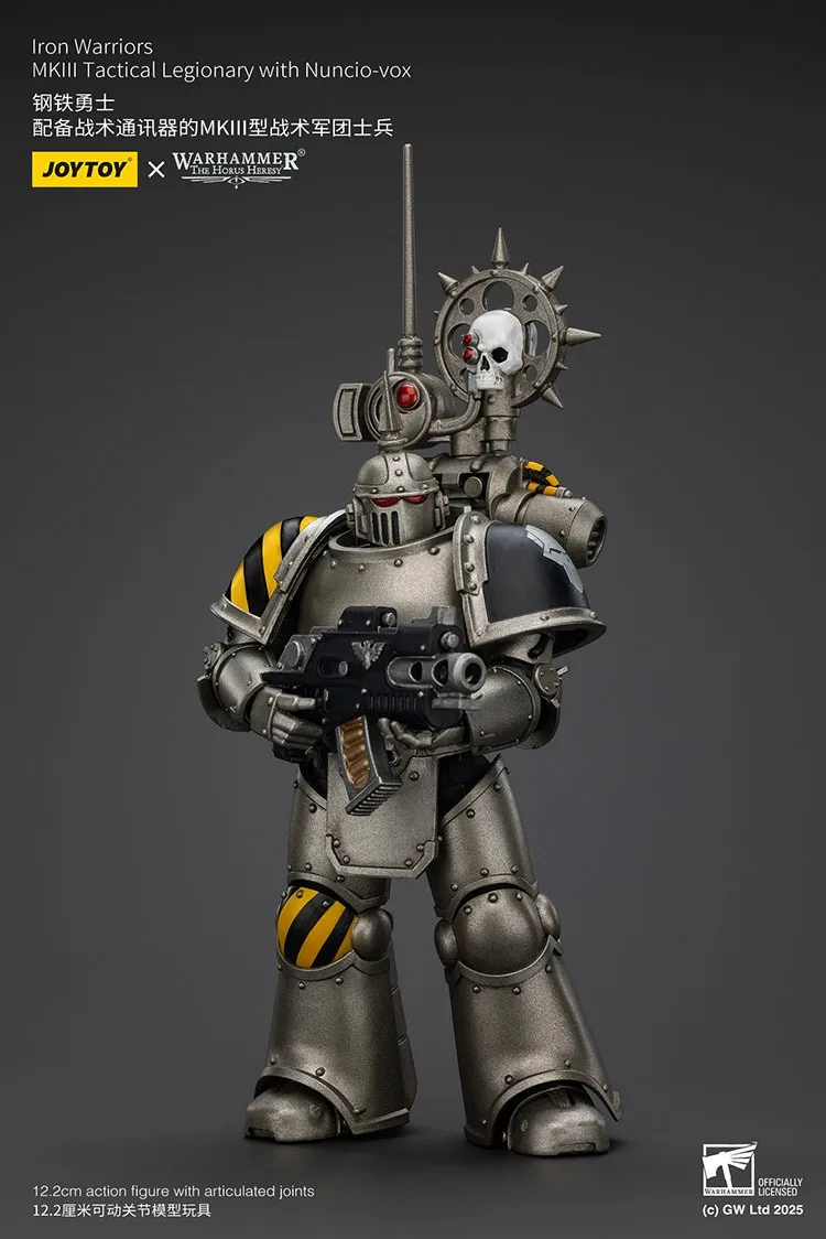 

JOYTOY Warhammer "The Horus Heresy" Iron Warriors MKIII Tactical Legionary With Nuncio-vox Action Figure Doll Decoration Collect