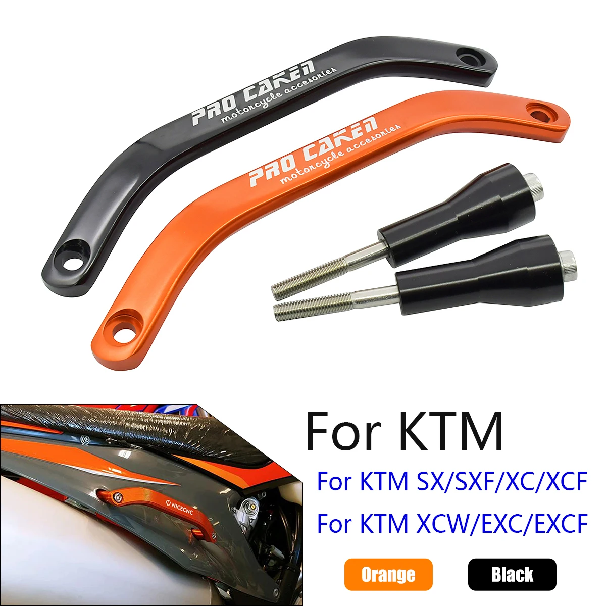 

Для KTM SX SXF XC XCF XCW EXC EXCF 125 150 200 250 300 350 450 Мотоциклетные аксессуары рычаг поручня CNC Задняя ручка захвата