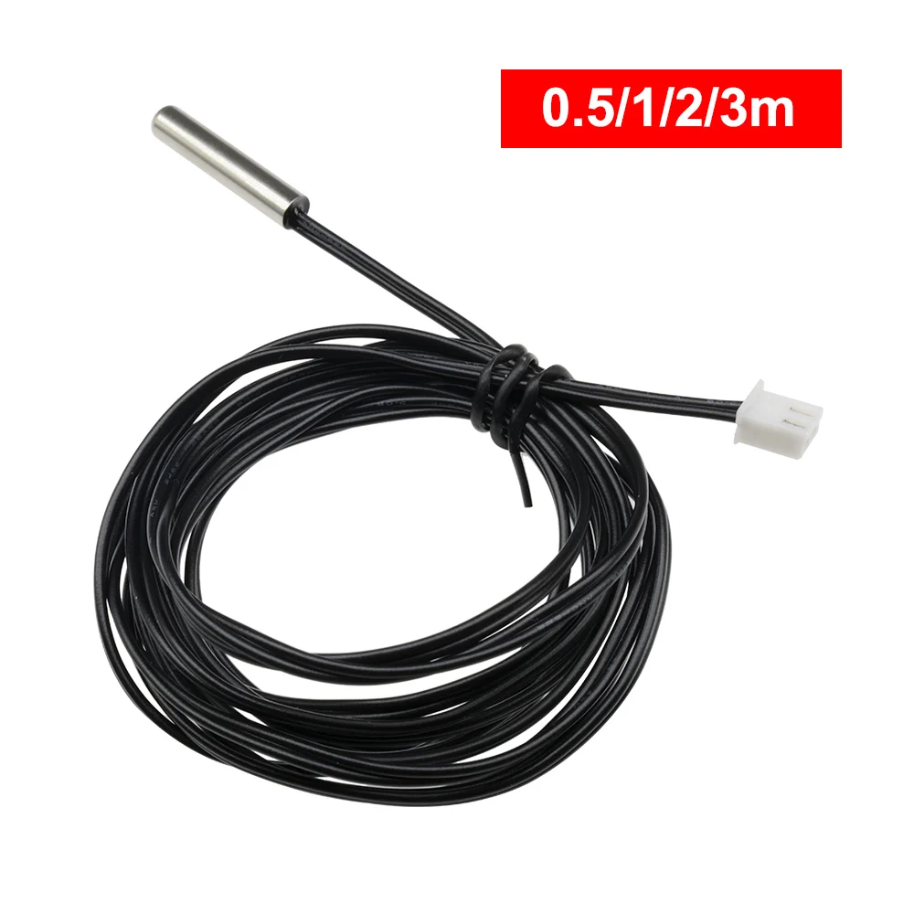 50CM 100CM 200CM 300CM NTC Thermistor Temperature Sensor Waterproof Probe Wire 10K 1% 3950 Cable for W1209 W1401 Thermostat