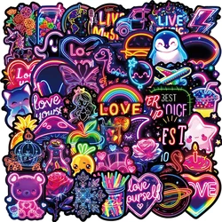 10/30/50pcs Funny Cute Cartoon Neon Graffiti Stickers Decals Laptop Suitcase Notebook Diary Decoration Sticker Kids Classics Toy