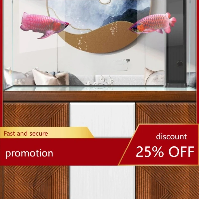 Super White Screen Fish Tank Living Room Large Bottom Filter Fish Globe 2023 New Office Dragon Fish Tank