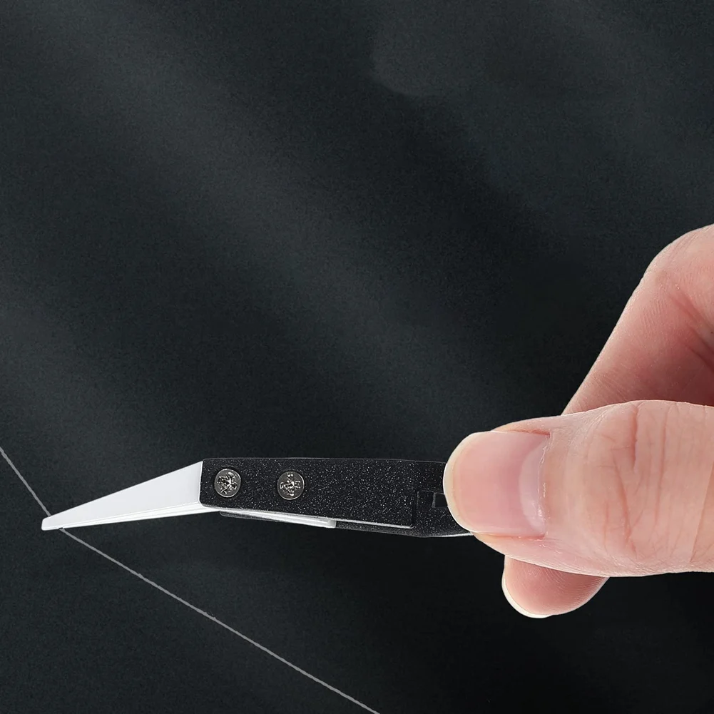 Feb.6Pcs Precision Reverse Tweezers Pointed Curved Tips Tweezer Set Non Conductive, Anti Magnetic Soldering Tweezers