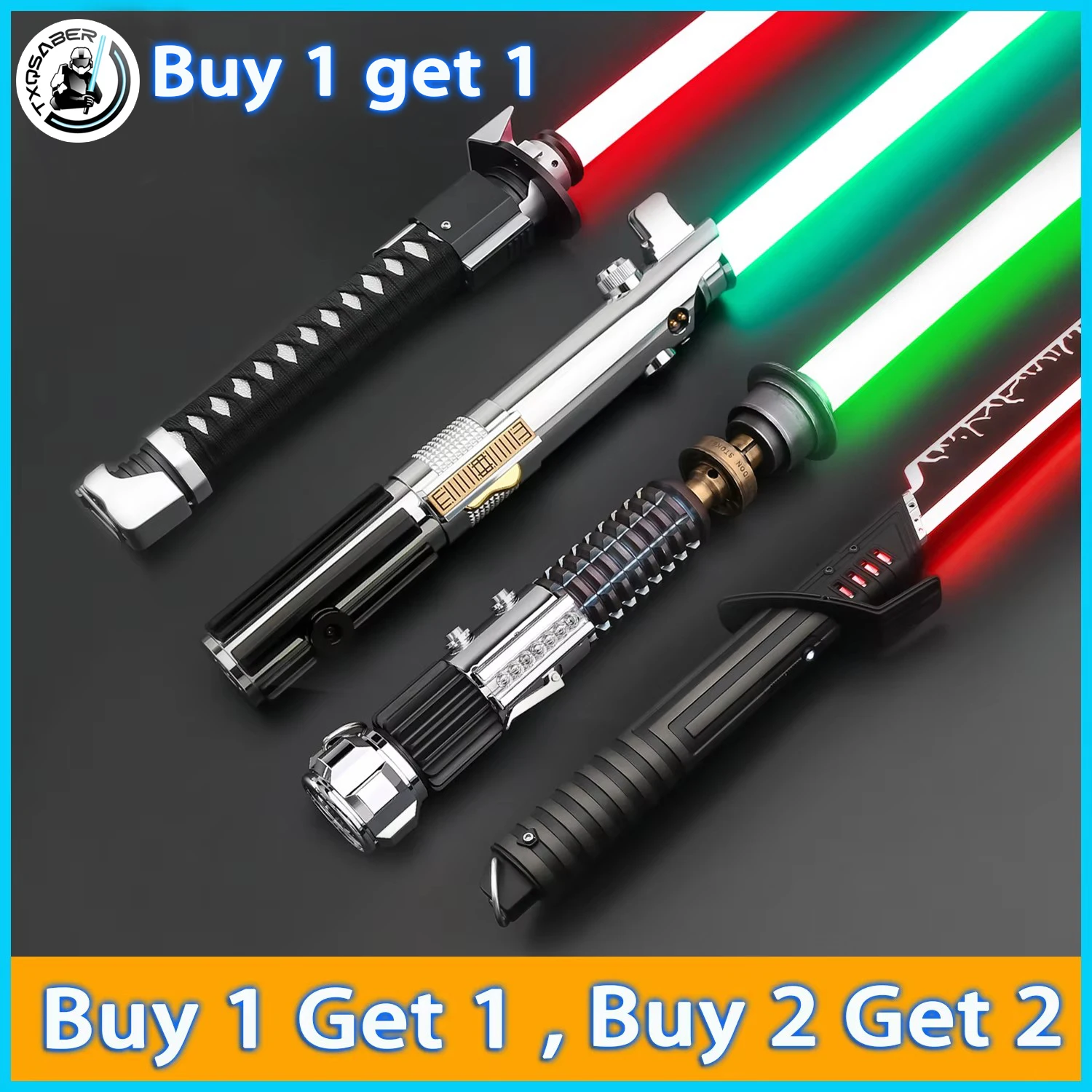 

【Buy 1 Get 1 Free】Anakin EP3 Darth Vader Ronin RGB Heavy Dueling Lightsaber SNV4 Proffie2.2 Gesture Ignition Force Sword