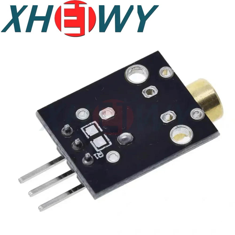 KY-008 650nm وحدة استشعار الليزر 6mm 5V 5mW ريد دوت ديود النحاس رئيس لاردوينو