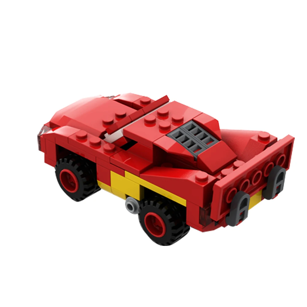 MOC Racing Anime Movies Lightninged McQueen Building Block set Animation Movie Speed Sports Car Model Bricks Toys Kids Gifts