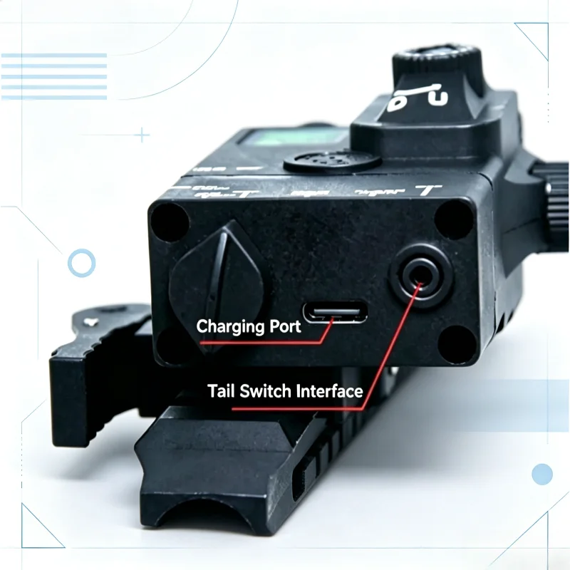 Portable Adjustable Laser Accessory Type-C Charging Remote Control Switch Equipped Hobby Model Modification Laser Unit