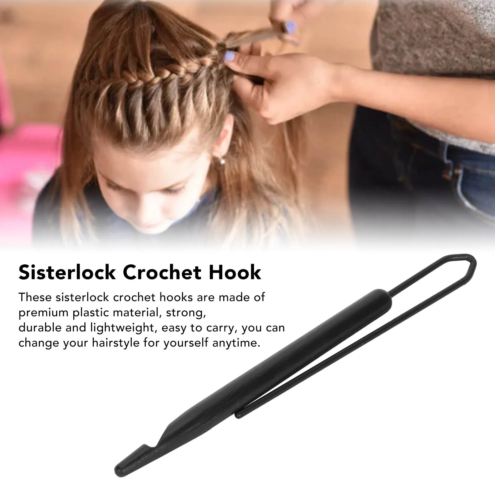 20Pcs Dreadlock Hair Crochet Hook Double Ended Strong Plastic Anti Slip Dreadlock Interlocking Tool for Hairstyles DIY Weaving