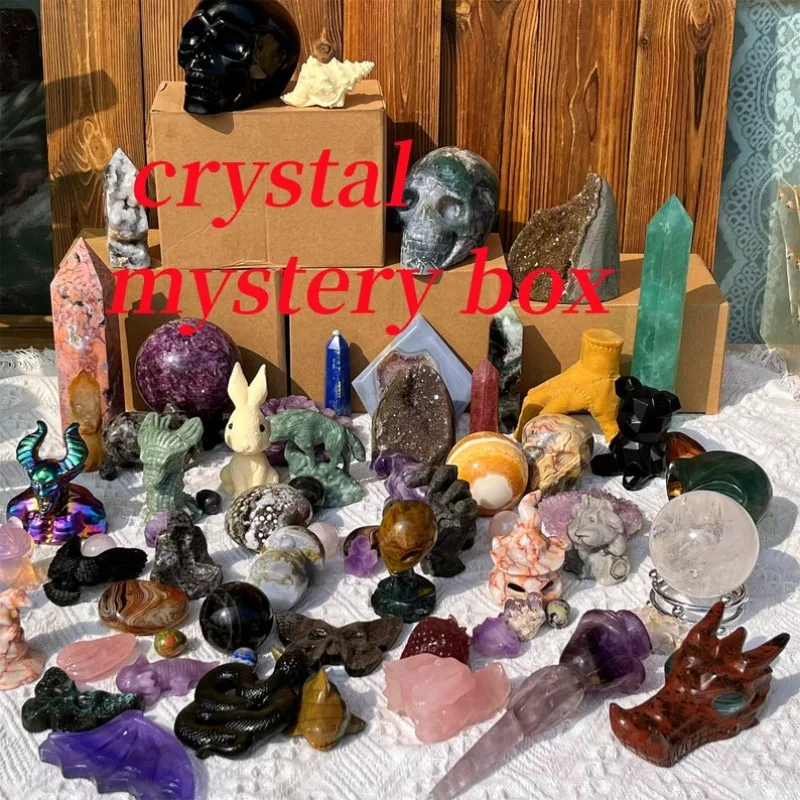 50% Off, Today Only！Mystery Box, Mystery Lucky Scoop, Lucky Crystal, Crystal Set, Rocks and Minerals, Surprise Crystal