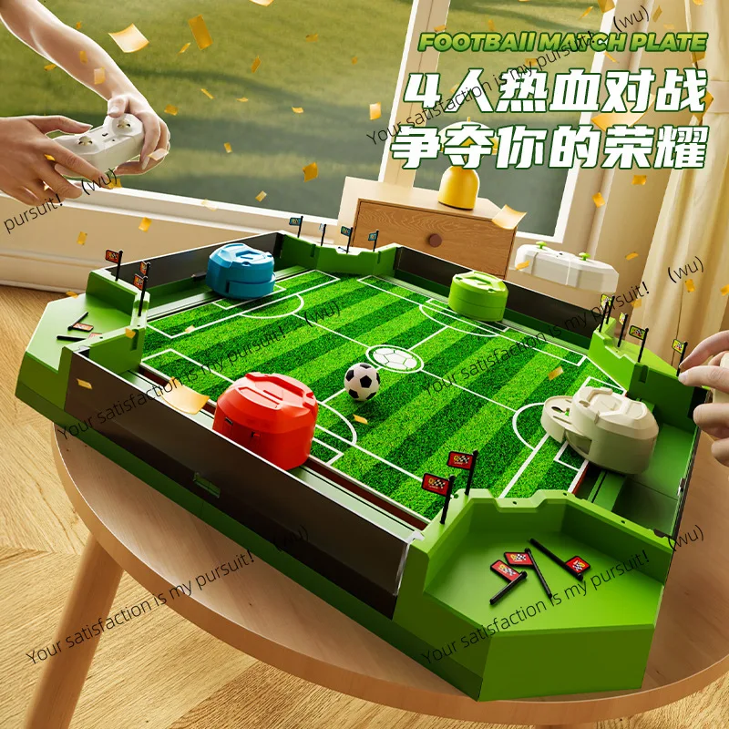 Remote control tabletop football table, four-player parent-child interactive puzzle table toy