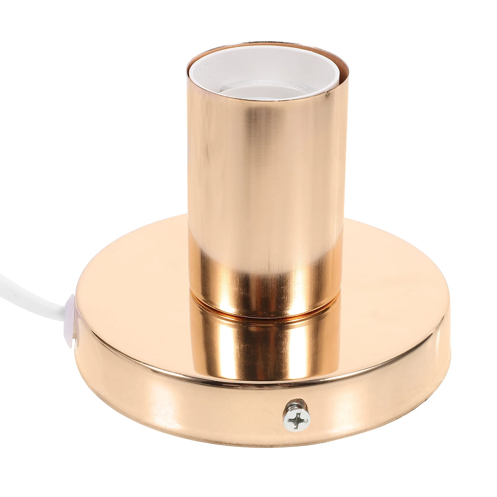 

Small Metal Desktop Lamp Base Table Light Socket Vintage E27 Screw Bulb Holder Cord Switch Eu Plug Light Holder