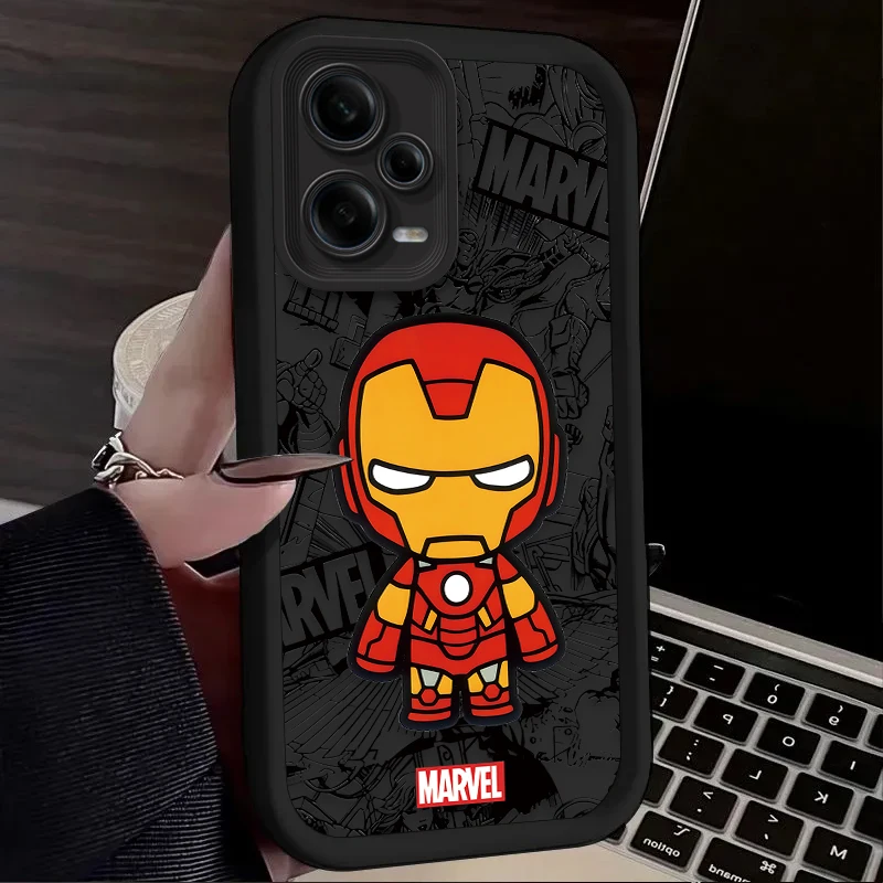 Custodia morbida Marvel Groot Spiderman per Xiaomi Redmi Note 13 14 12 11 Pro Plus 5G 12S 11S 10S 10 9 Redmi 14C 13C 12C 12 4G A3 A3X