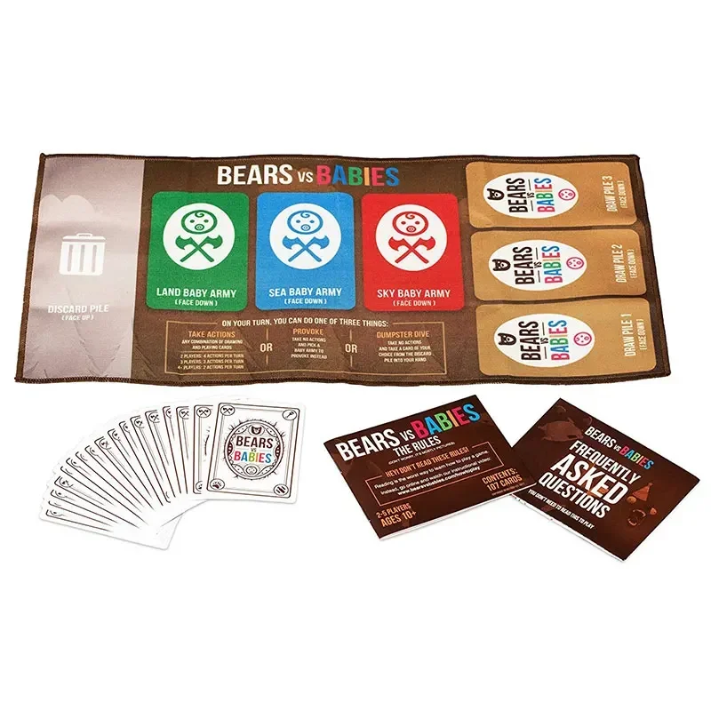 Bears VS Babies Board Game Parent-child Interaction Cards Basic Game Educational Toys