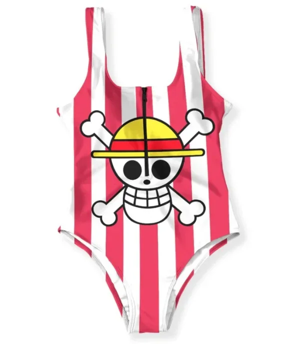 Nowe anime Luffy Cosplay odgrywanie ról bikini koronkowy strój kąpielowy dwuczęściowy zestaw na imprezę na plaży seksowna odzież