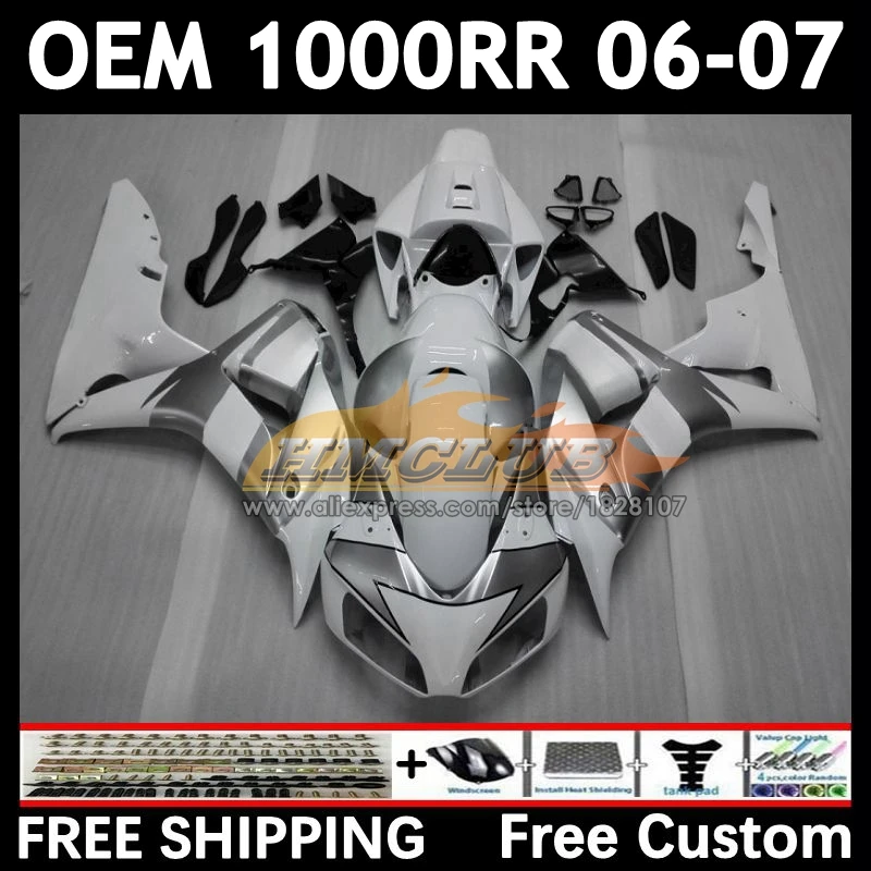 

100%Fit Fairing For HONDA CBR 1000 RR CBR1000 RR repsol white CC 1000RR 1000CC 76No.13 CBR1000RR 06 07 2006 2007 Injection Body
