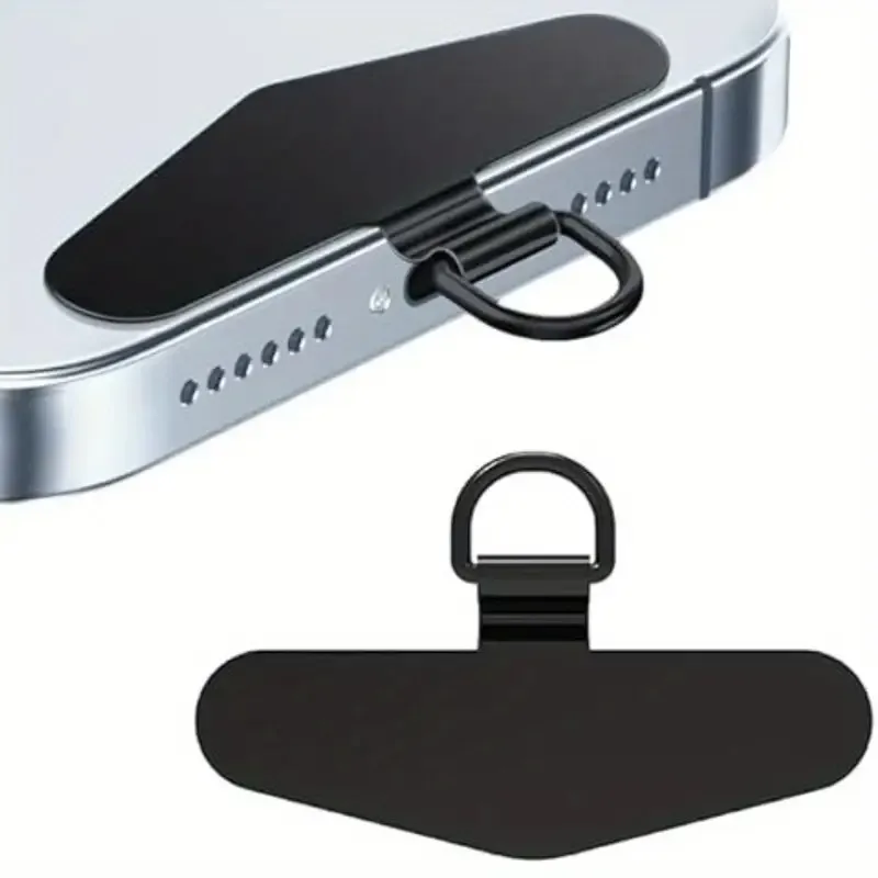 1/3/5PCS Stainless Steel Phone Lanyard Patch Ultra-thin Cellphone Lanyard Accessories Safety Connect