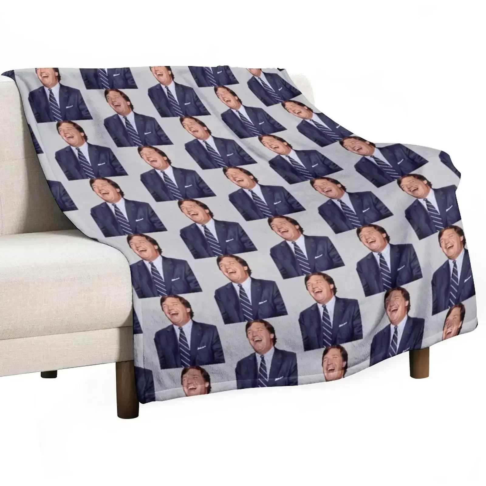 Tucker Carlson Throw Blanket Summer Beddings Retros Flannel Blankets