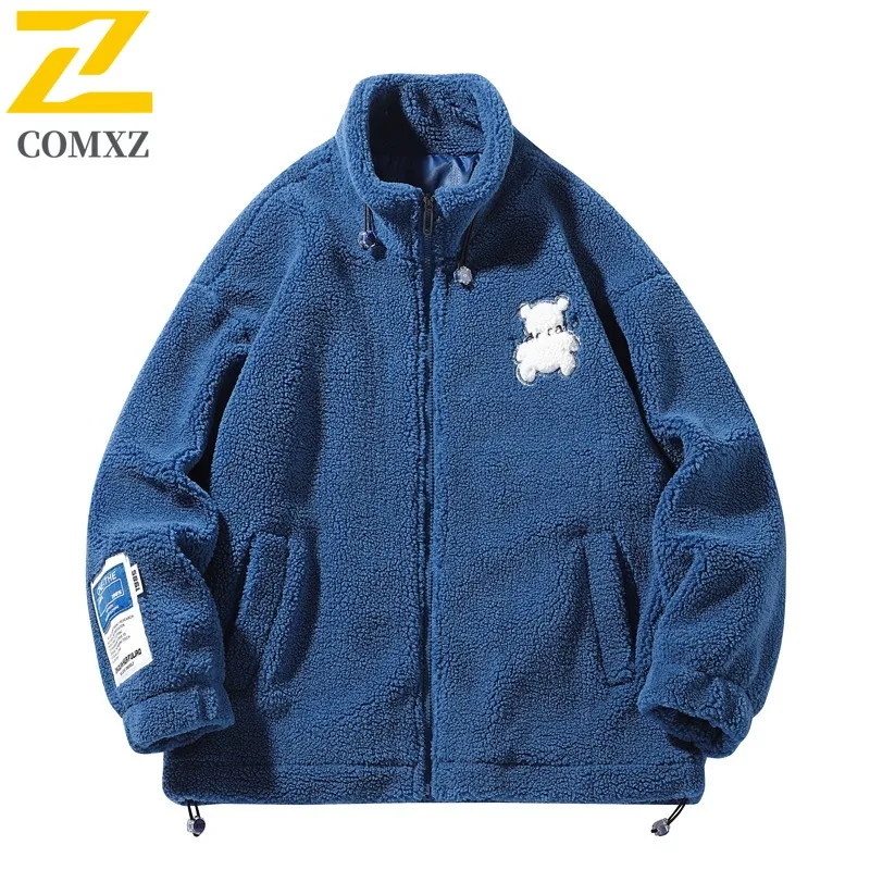 COMXZ Mens Padded Jacket Street Cold Resistance Camping Trip Cotton Padded Jacket Ski Resort Lightweight Warmth Winter Jacket