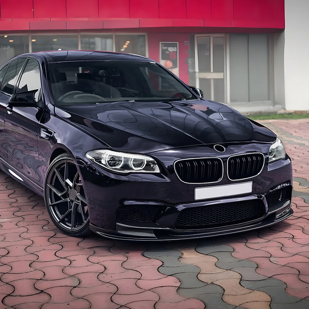 

For BMW 5 Series F10 F11 LED Illuminated Front Grille Single Double Slat Gloss Black
