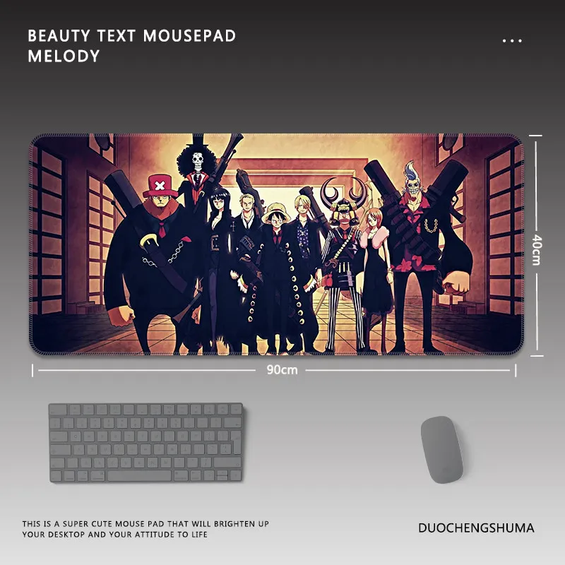 Premium ONE PIECE Leather Mouse Pad Oversized Luffy Roronoa Zoro Boy Animation E-sports Game Student Computer Keyboard Table Mat
