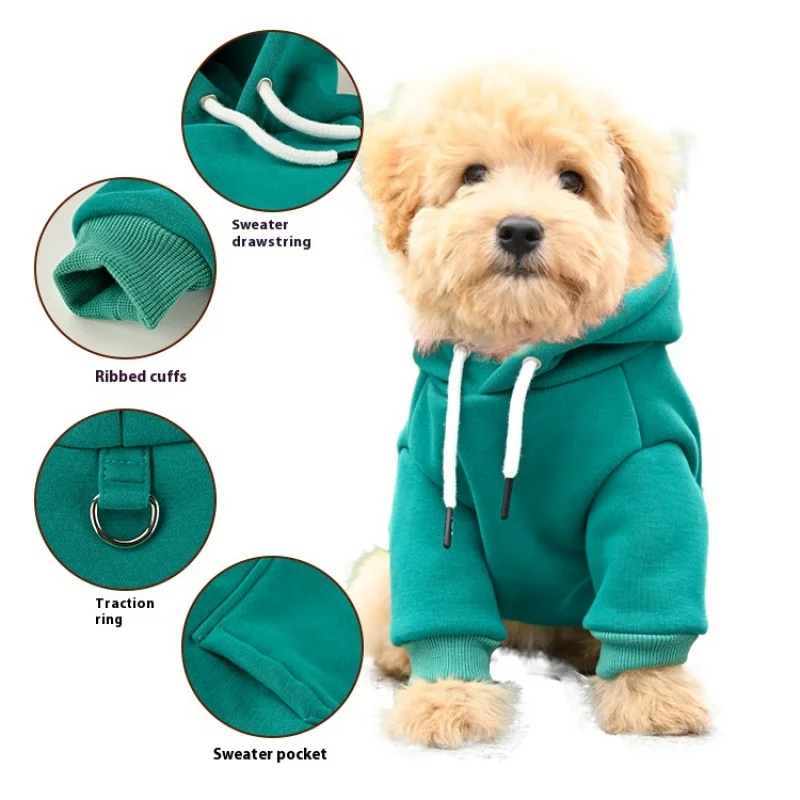 Pet Hoodie Dog Clothes Cotton Small and Medium-Sized Dogs