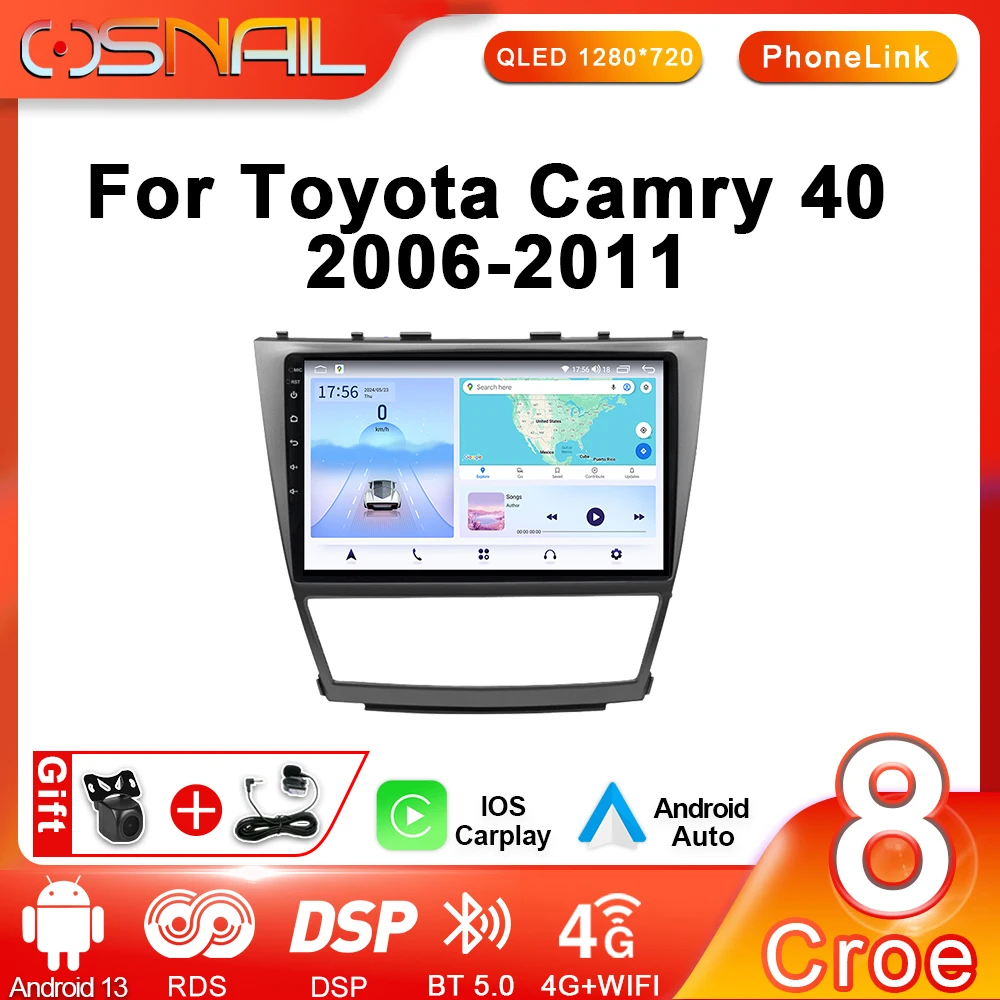 

COSNAIL Android Car Radio For Toyota Camry 40 2006 - 2011 Auto GPS Navigation Stereo Multimedia Video Player Carplay Head Unit