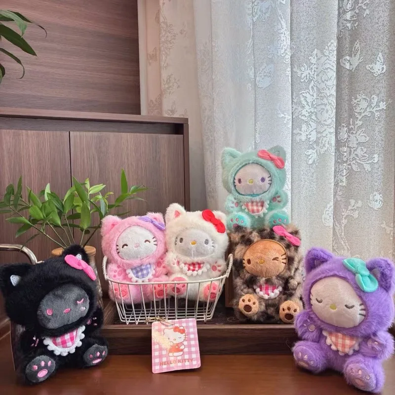 Adorable Cat Plush Keychain Pendant, Soft Kitten Stuffed Doll, Mini Bag Charm Key Ring, Cute Backpack Handbag Hanging Decor Gift