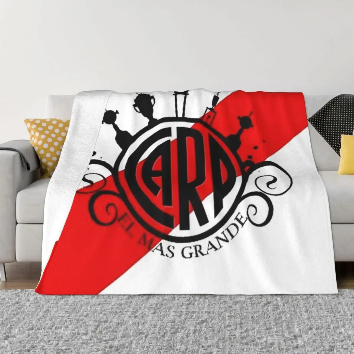 

River Plate the largest Throw Blanket Furry Thins Sofas Blankets