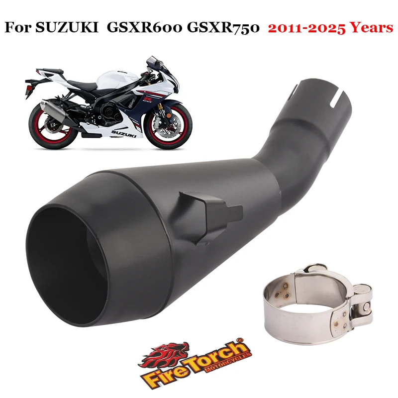 

Slip On For SUZUKI GSX-R600 GSX-R750 GSXR 600 750 2011 - 2025 Motorcycle Exhaust System Black Escape Motocross Muffler Pipe