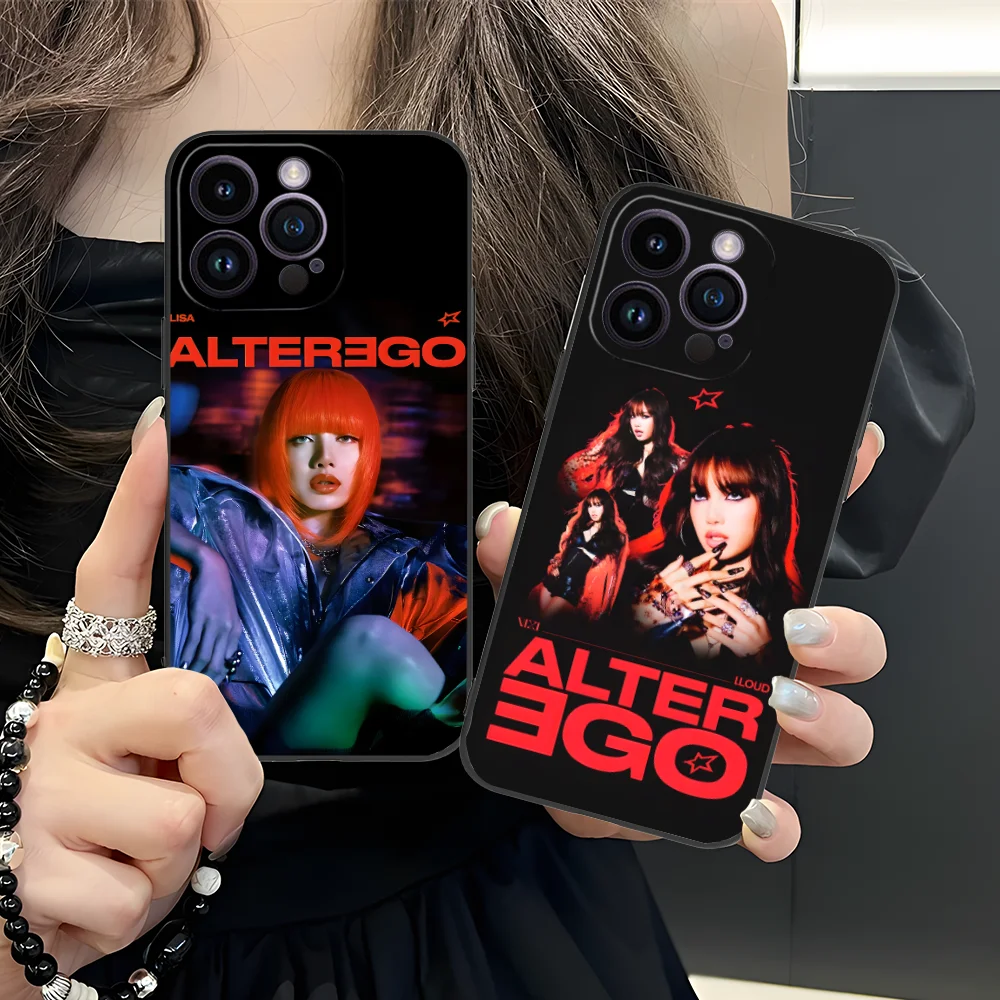 KPOP Alterego Lisa Phone Case for iPhone 16 15 14 13 12 11 X XR XS
