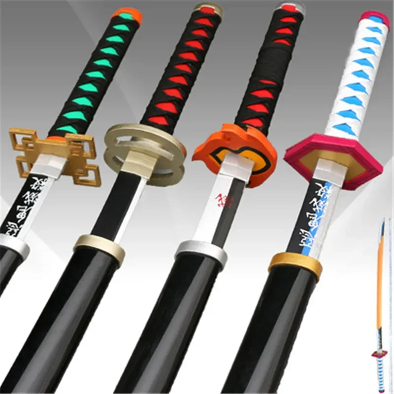 Đồ Chơi Cosplay Kimetsu Không Yaiba Thanh Kiếm Vũ Khí Demon Slayer Agatsuma Zenitsu Satoman Tanjiro Katana 1:1 Anime Ninja Dao Gỗ Prop104cm