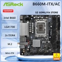 ASROCK B660M-ITX/ac Mini-ITX Motherboard LGA1700 2xDDR4 Intel B660 support Core i9 i9-14900 i3-14100 i3-13100 i5-12500 cpu