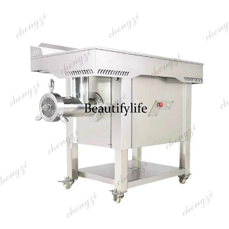 A61 Stainless Steel Commercial Direct Drive Engineering Meat Grinder Grinding Frozen Meat Fresh Meat Vegetable Enema