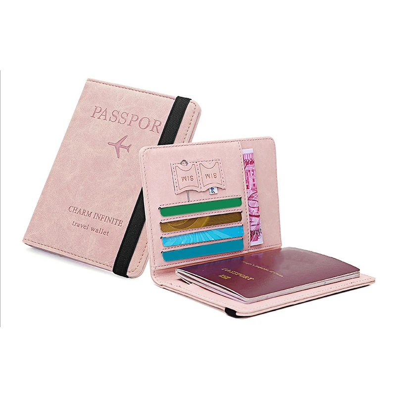 MIYIN1 ultra-thin travel multifunctional folder ticket storage bag PU leather passport case cross-border SIM card ID card bag