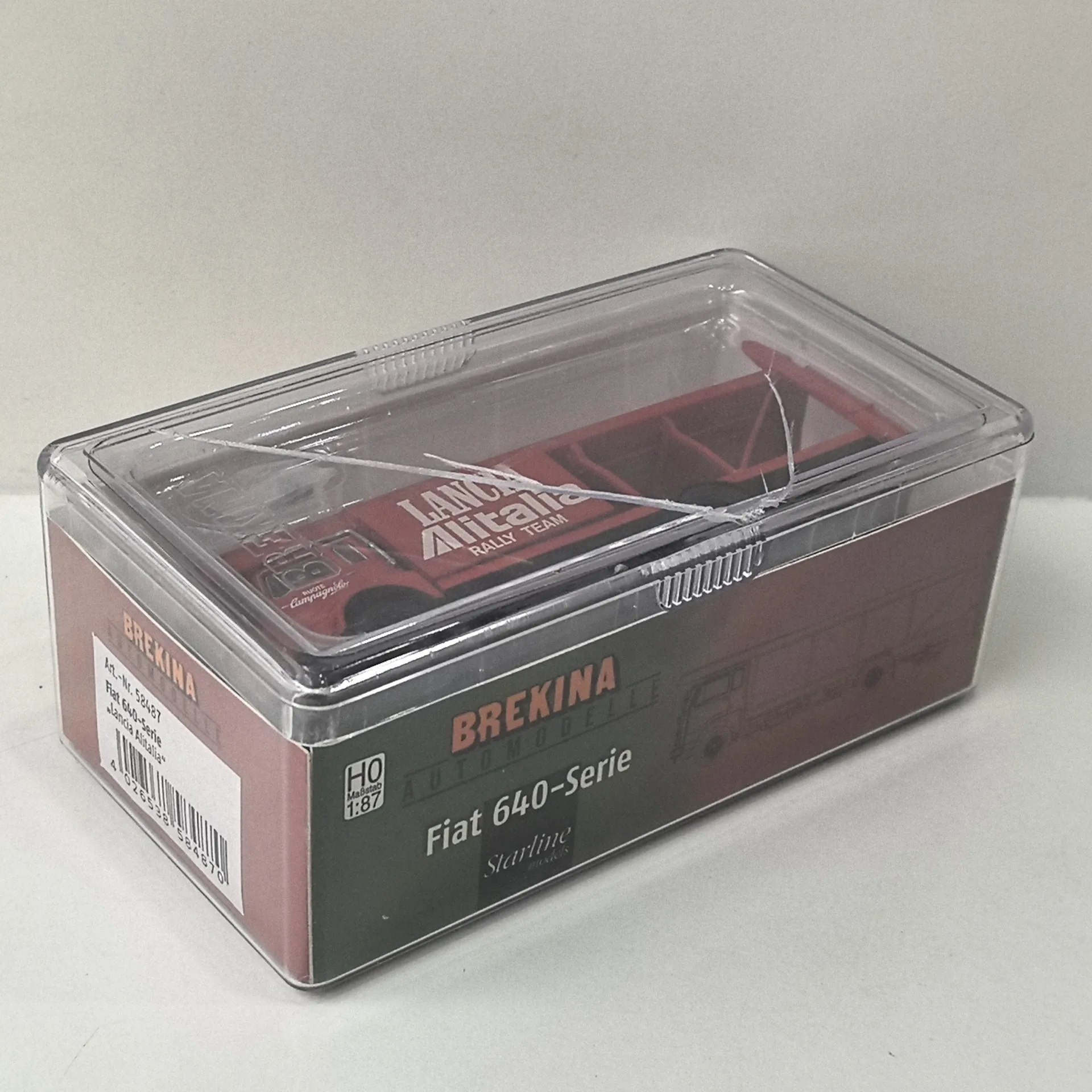 There Are Some Adhesive Marks Box Cracking BREKINA 1/87 Scale HO FIAT 640 SERIE Plastic Car Model