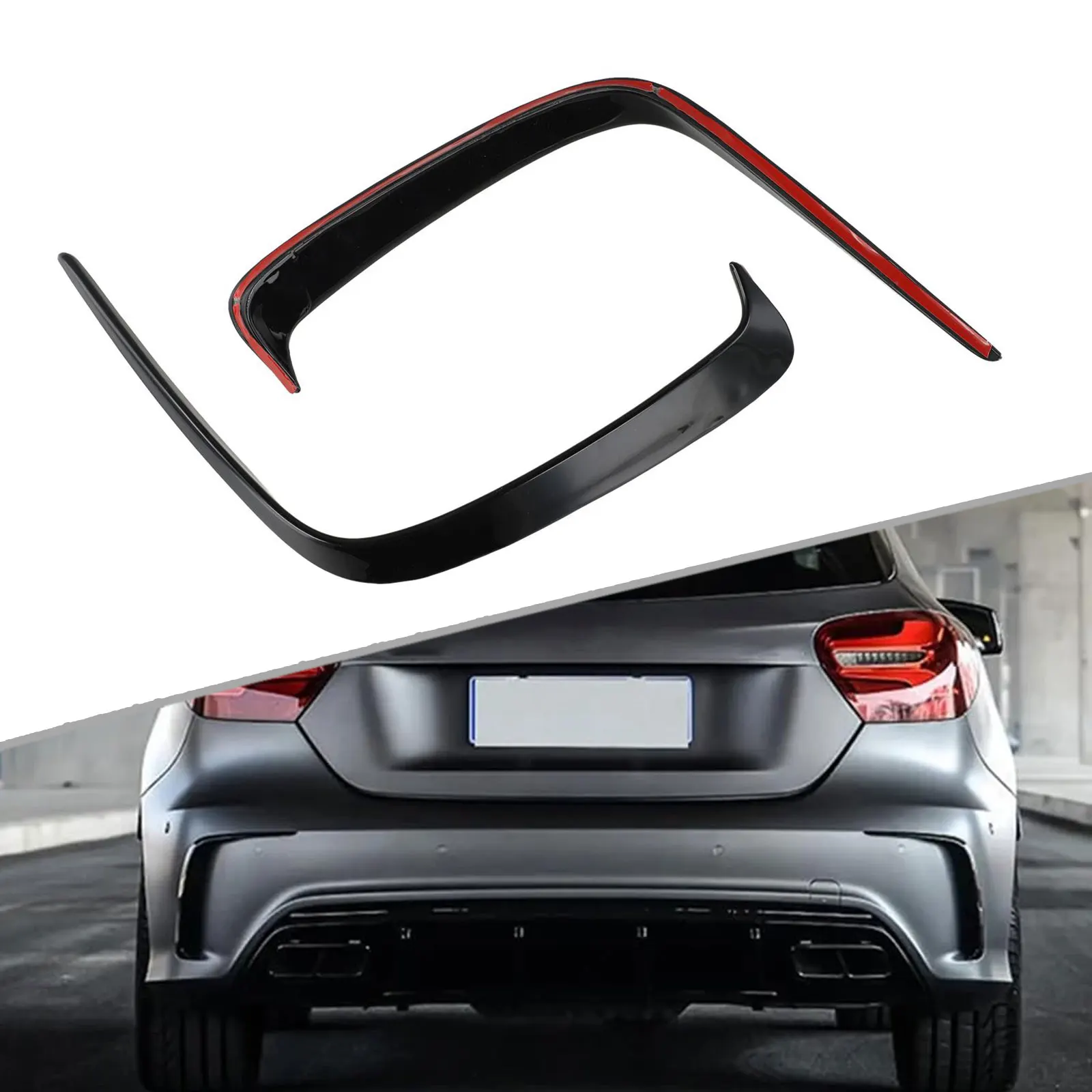 

Высококачественный материал, стильный дизайн, автомобильные аксессуары, канады, 2 шт., для замены спойлера для губ, сплиттер