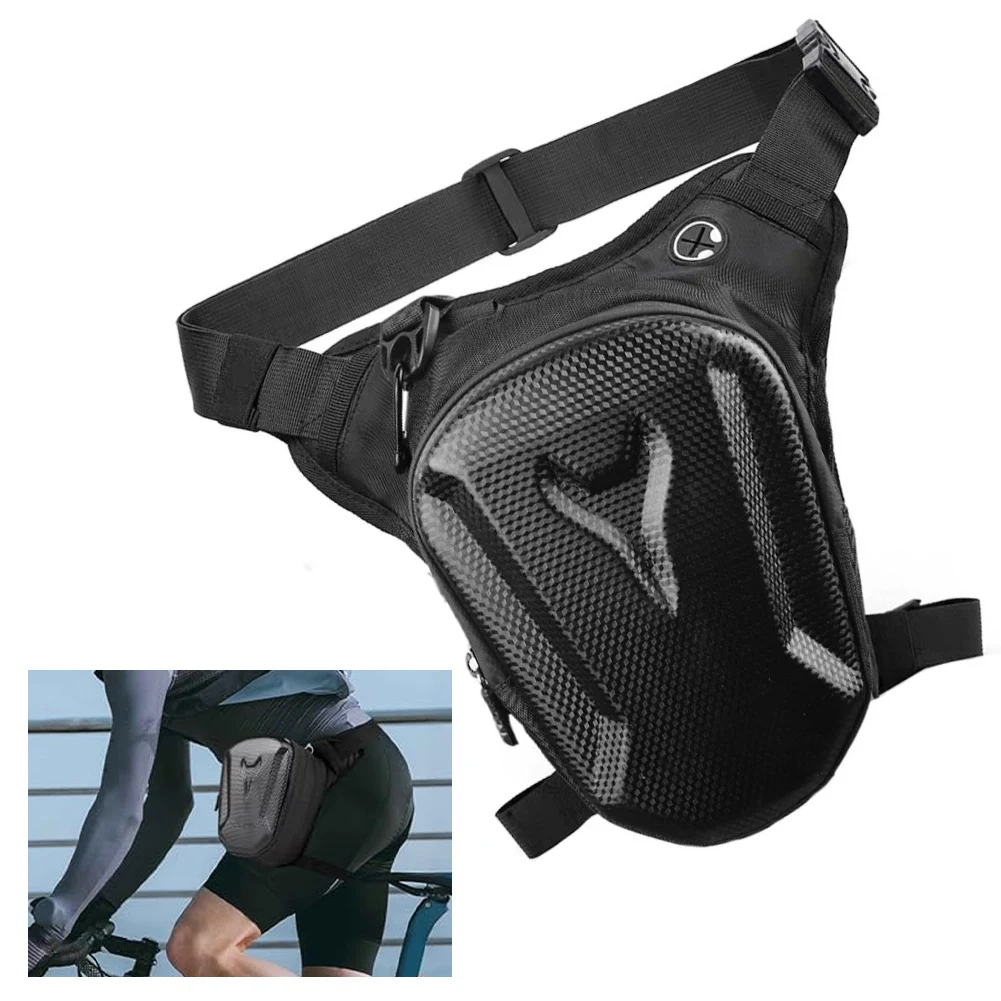 

Motorcycle Leg Bag Thigh Bag EVA Hard Shell Waterproof Rider Waist Bag For Riding Phone Purse Travel Hiking Cycling