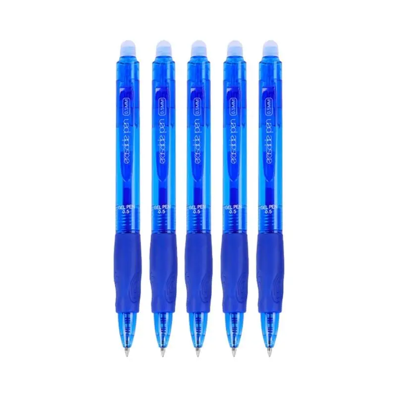 Y1UB 5Pcs Erasable Gel Pen Retractable Gel Inks Pen 0.5MM for Note Taking Journaling