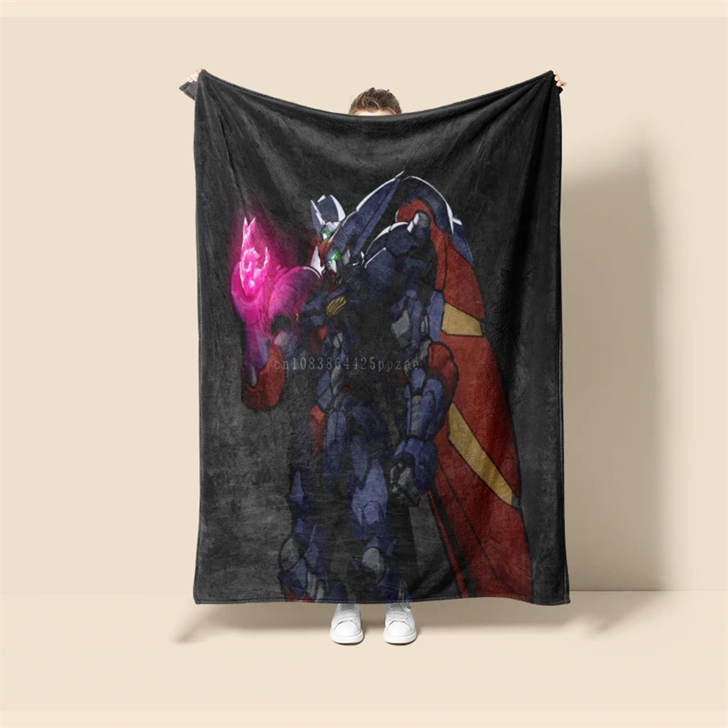 Guerreiro mecânico Gundam Luz Espada Throw Blanket, Dominador, Presente de férias das crianças, Animação do jogo Produtos periféricos, macio