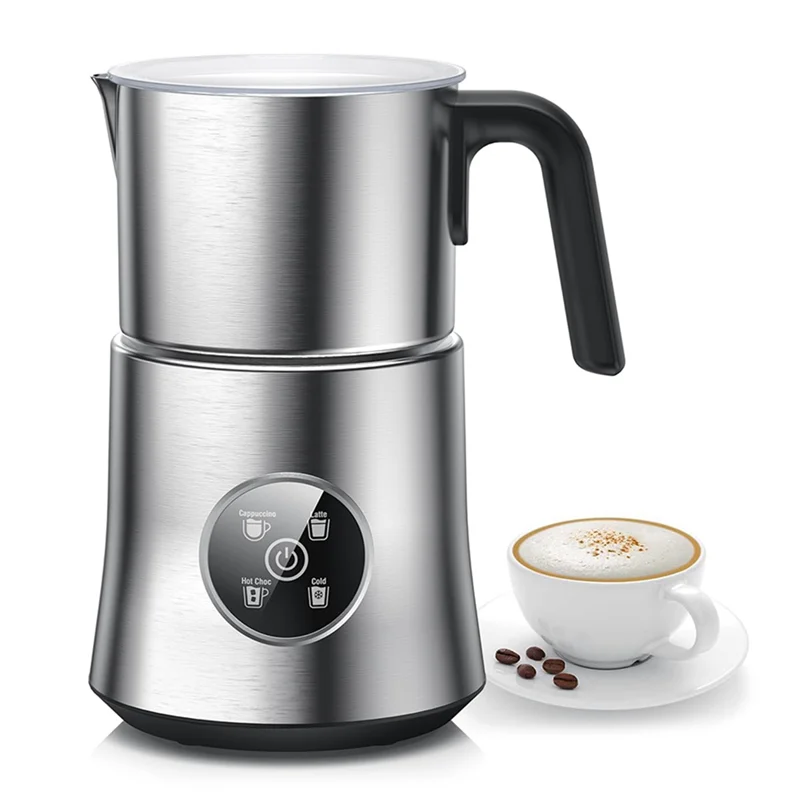 ABBZ-Automatic Electric Milk Frother Detachable Large Capacity, Warm And Cold Foam Maker, Hot Chocolate Maker US Plug