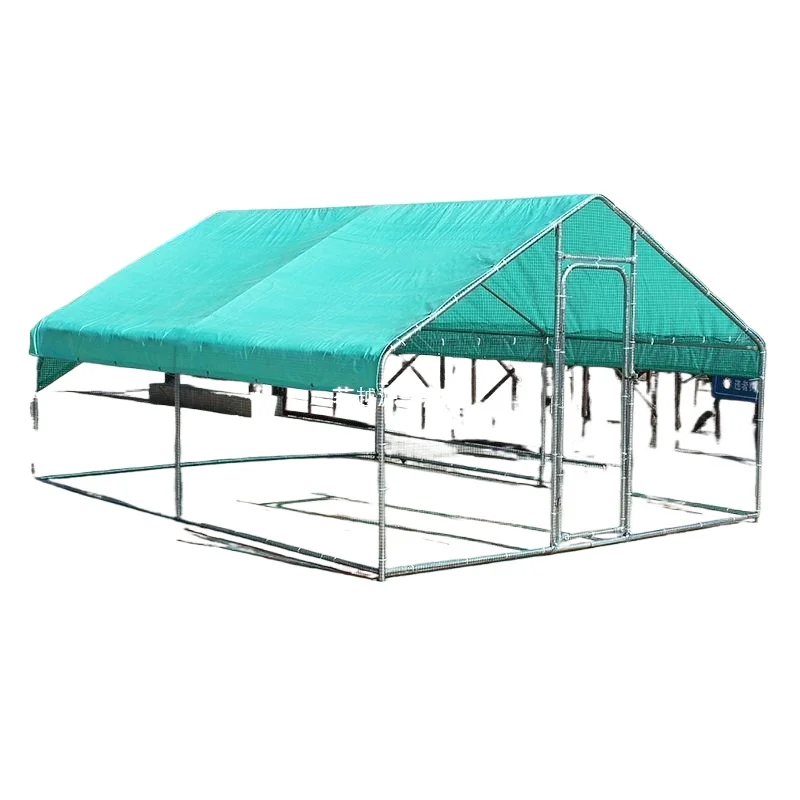 Outdoor large shed, poultry chicken coop, chicken nest, peacock rainproof chicken coop, steel pipe home breeding