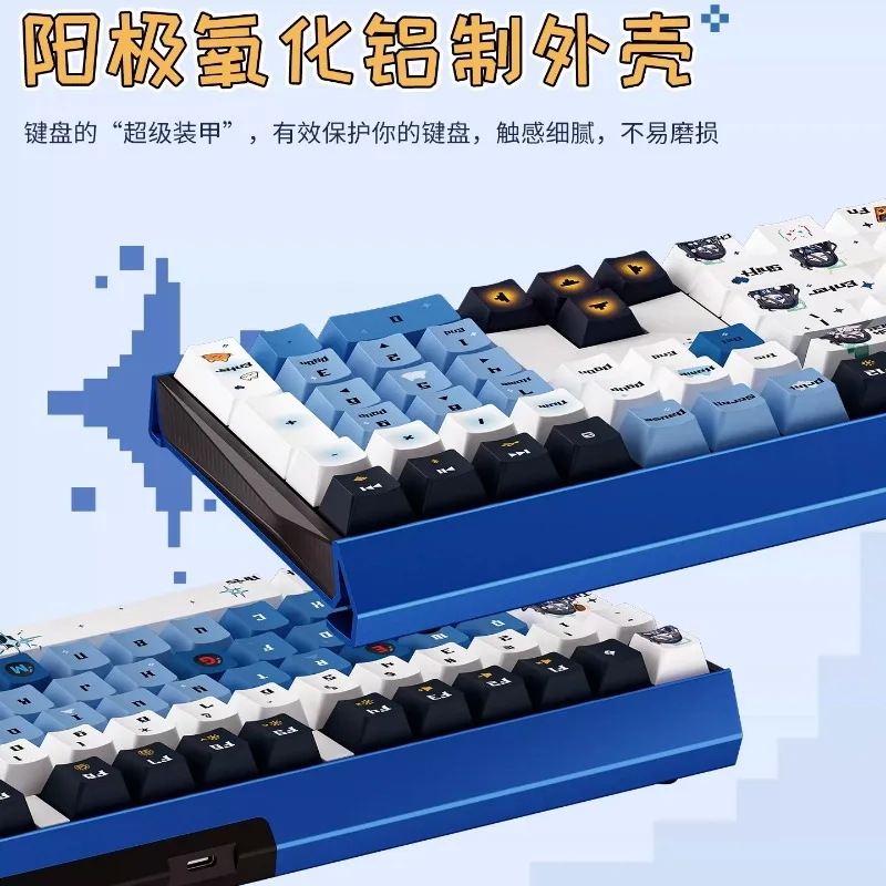 Cherry x Blue Archive 'Alice Game Time' Keyboard and Peripheral Set PBT Material Three-Mode Red Switch 109 Keys Keyboard Mouse
