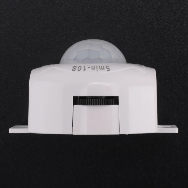 PIR Infrared Motion Sensor Detector DC5-24V Auto On Off Timer Switch Home LED Light Body PIR Motion Sensor Lamp(White)